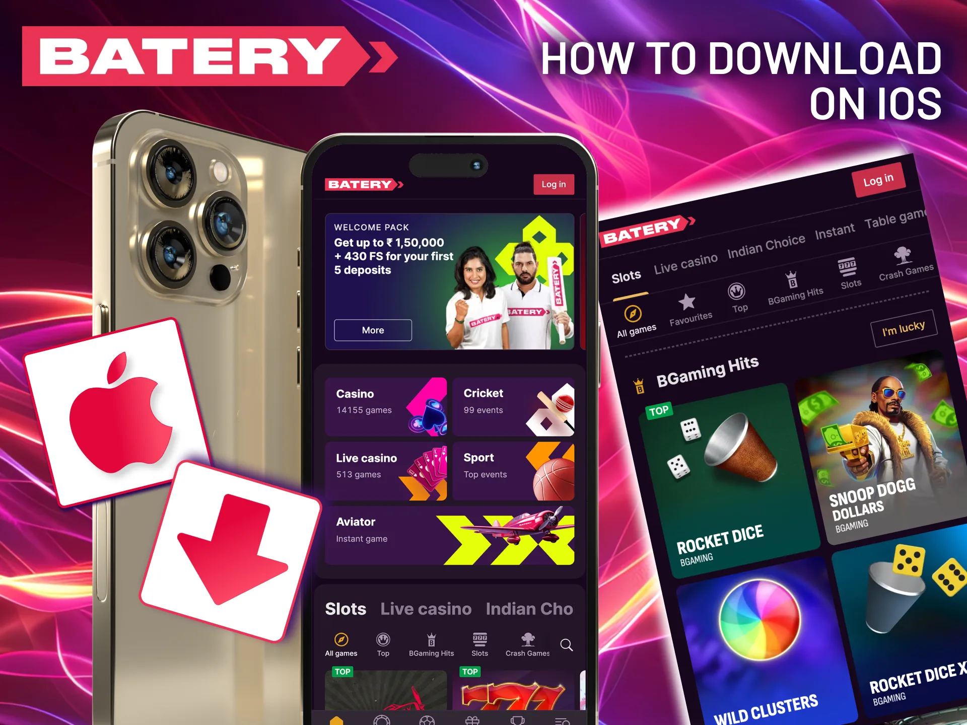 Install Batery on iOS by tapping and adding to Home Screen.