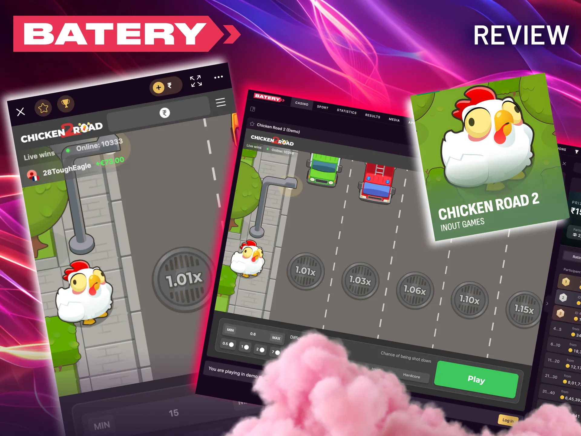 Chicken Road 2.0 on Batery offers quick rounds and multipliers.