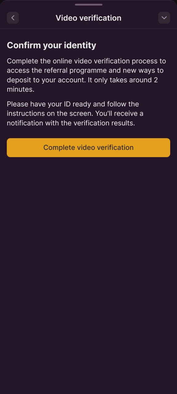 Complete the verification process at Batery to protect your account.