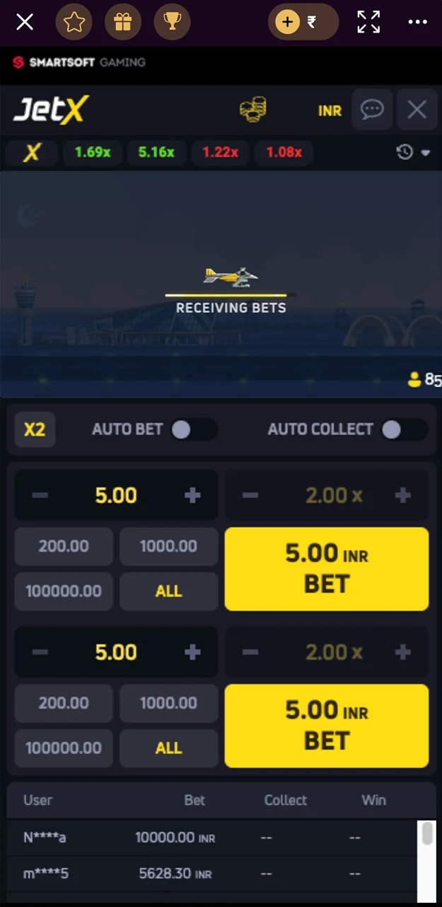 Place your first winning bet in the Jetx game from Batery Casino.
