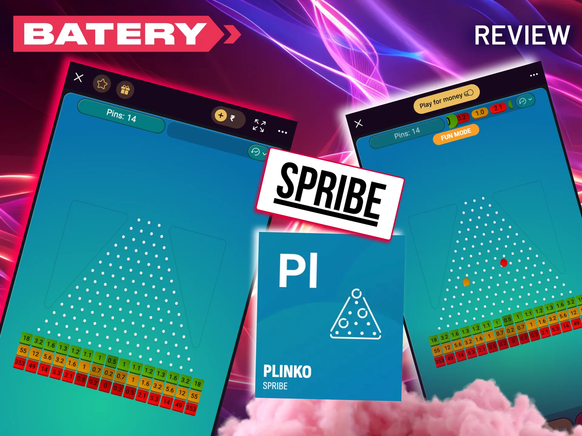 Play Plinko on Batery, drop balls and chase instant rewards.